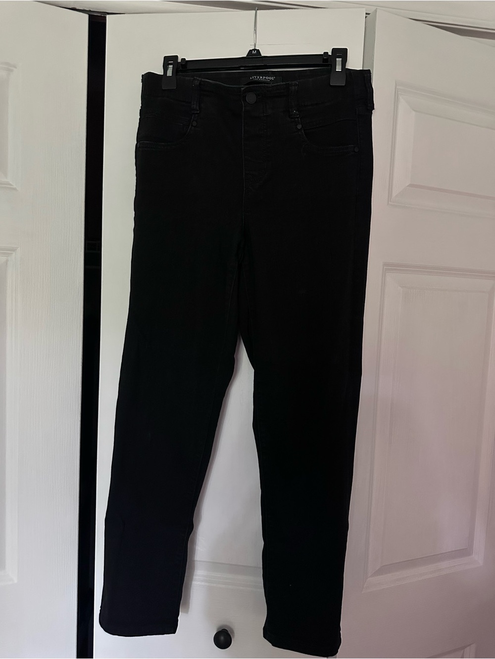Liverpool Women's Black Gia Glider Pull On Skinny Jean